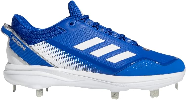 Мужские бейсбольные кроссовки Adidas Icon 7, белый/синий/серебряный — фото 2