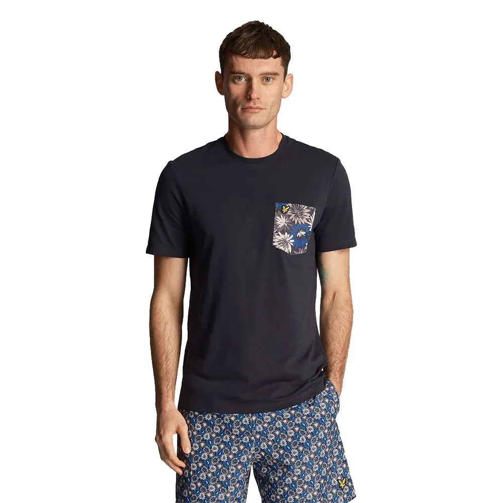 

Футболка Lyle & Scott Floral Print, синий
