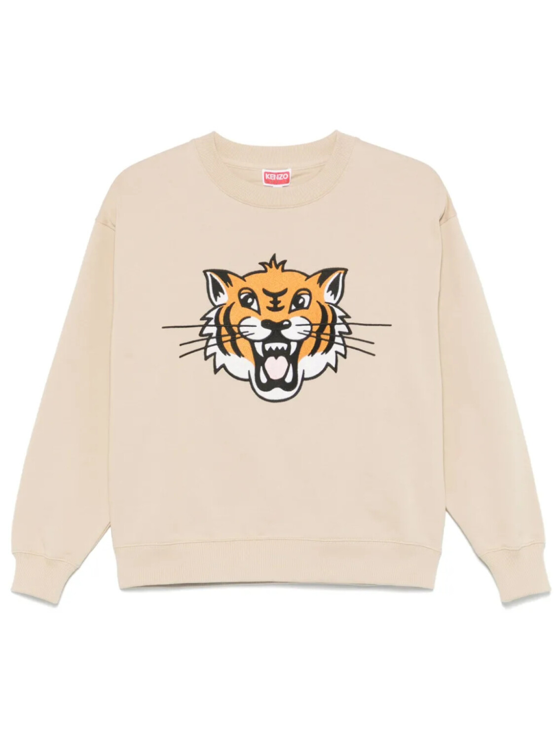 

Толстовка Kenzo Happy Tiger с вышивкой, нейтральный