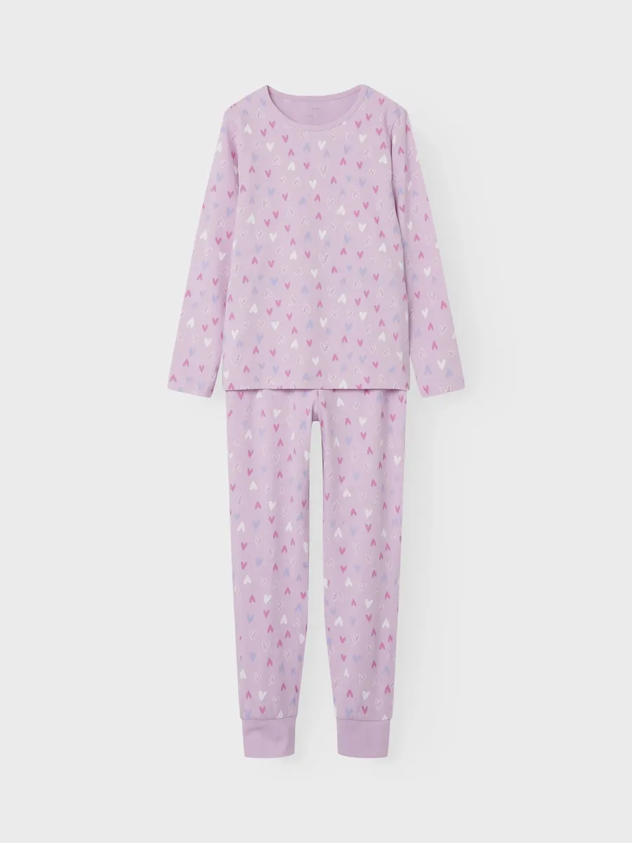 

Name It Пижамы It "NKFNIGHTSET PINK HEARTS NOOS" (набор, 2 шт.), цвет Pink Lavender