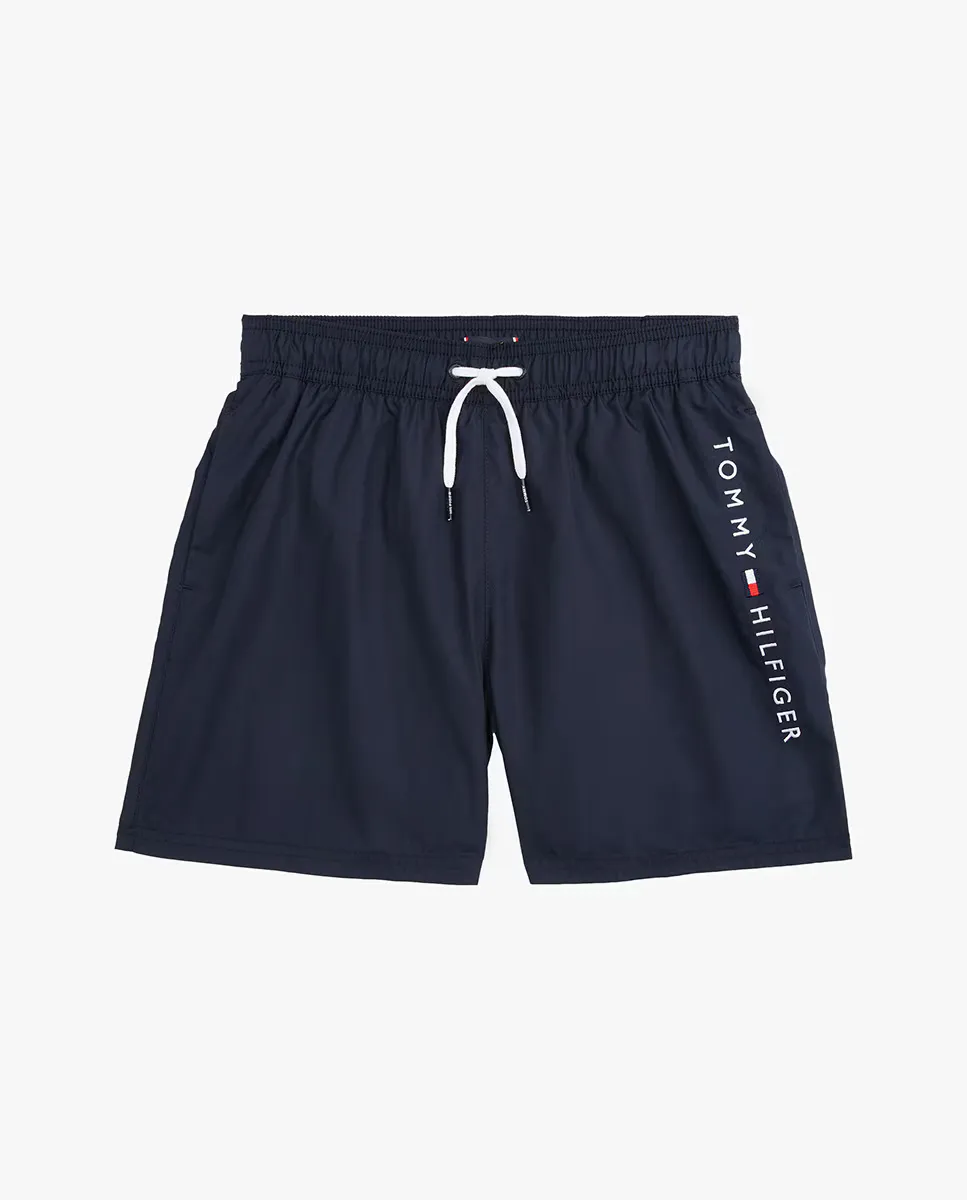 

Купальник для мальчиков с регулируемой кулиской и боковым логотипом Tommy Hilfiger, синий