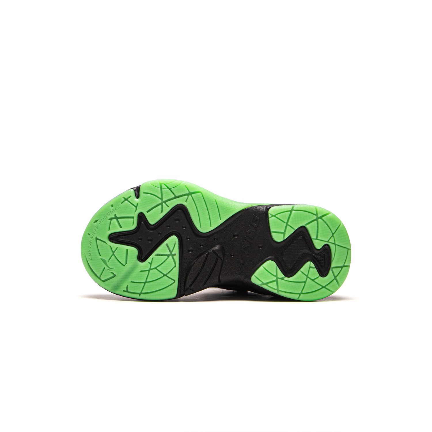 Кроссовки LINING YOUNG Kids Lifestyle Shoes Kids Low-top Black/fluorescent Green, зеленый — фото 4