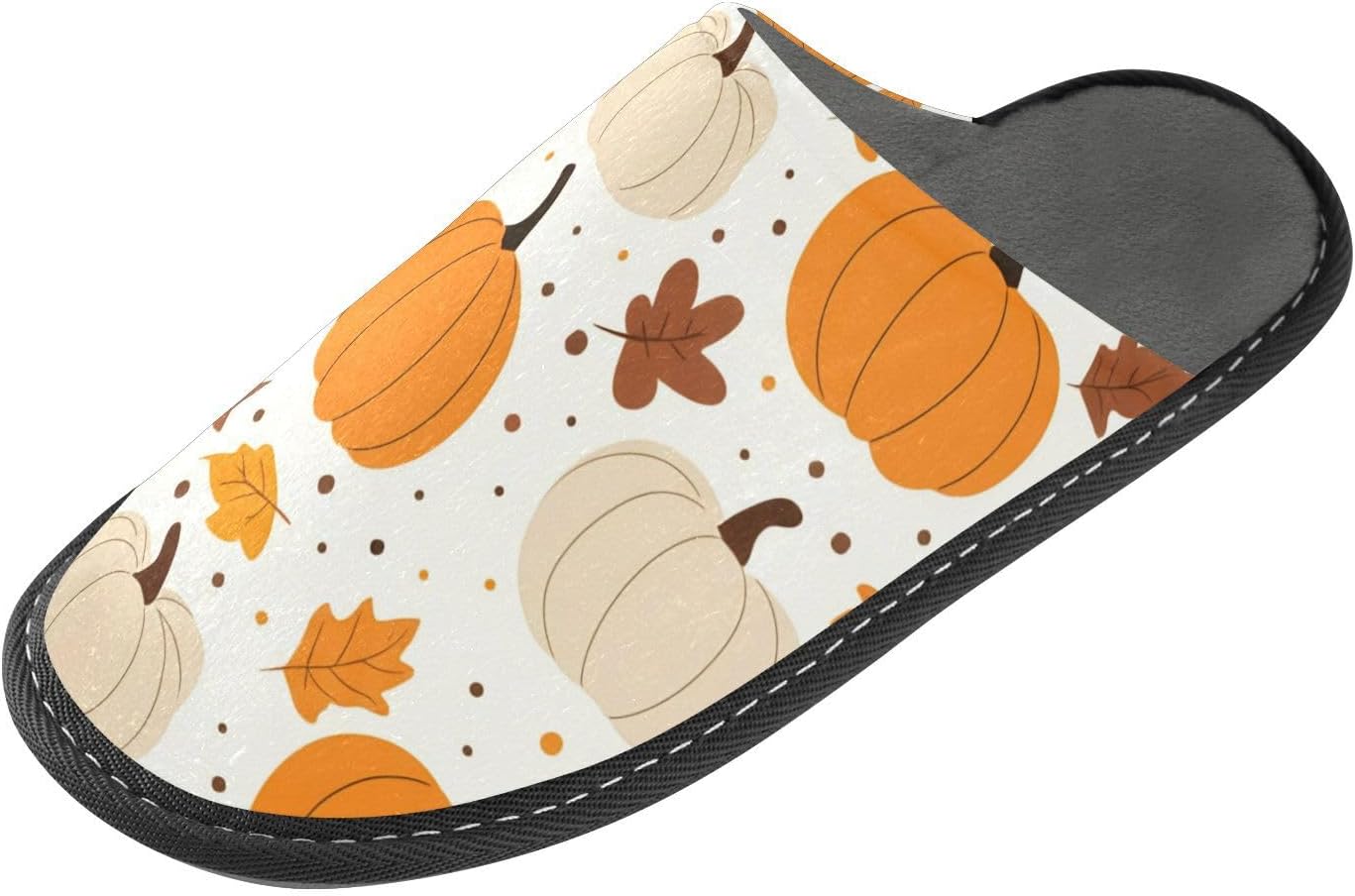

FRMG Осенний праздник День благодарения Тыква Листья Дом Мягкие тапочки ПВХ резиновая подошва Комфортные для дома и улицы A2304601, A2304601a