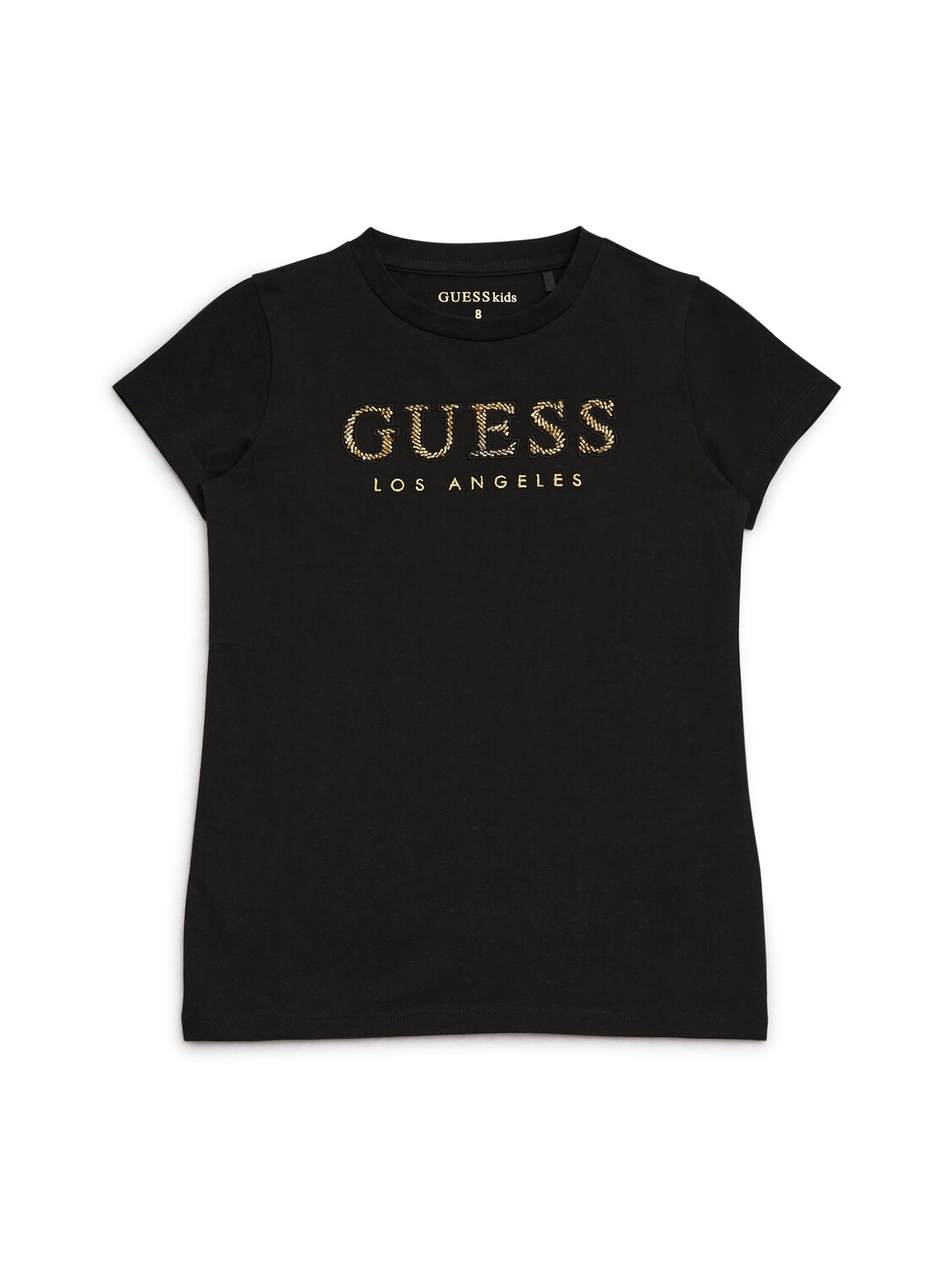 

Футболка Sebas с логотипом из бисера (7-14) Guess Factory, черный