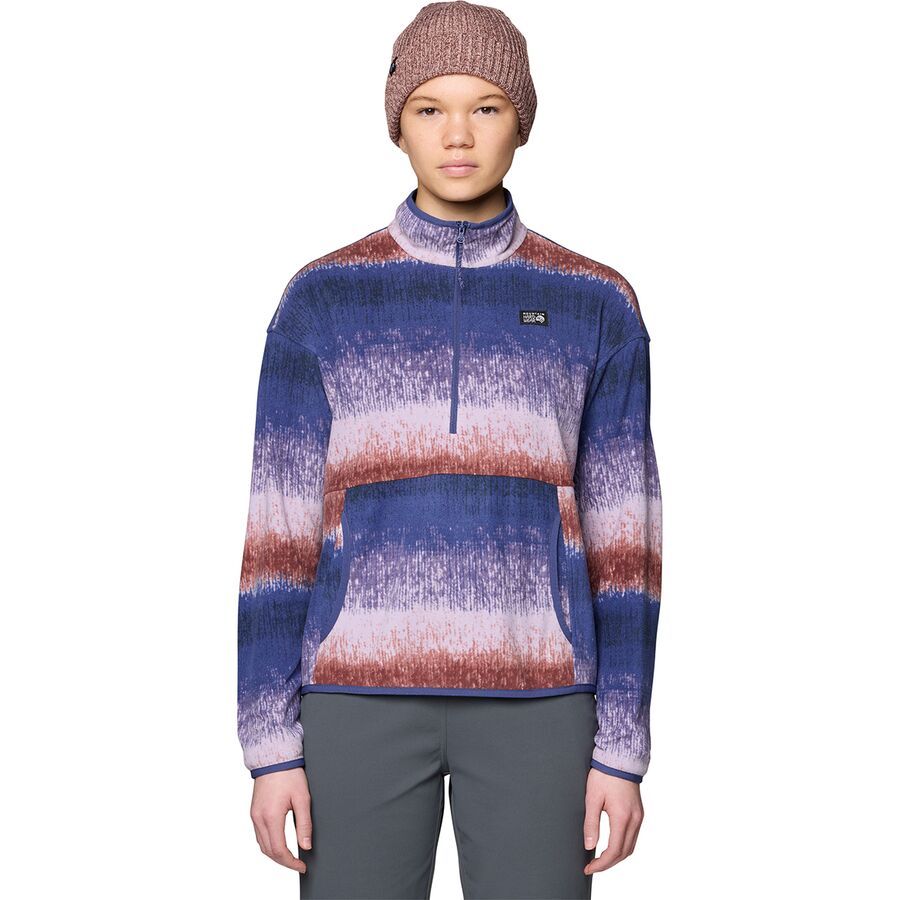 

Пуловер Microchill - женский Mountain Hardwear Mountain Hardwear, Bourbon Brown Gradient Stripe