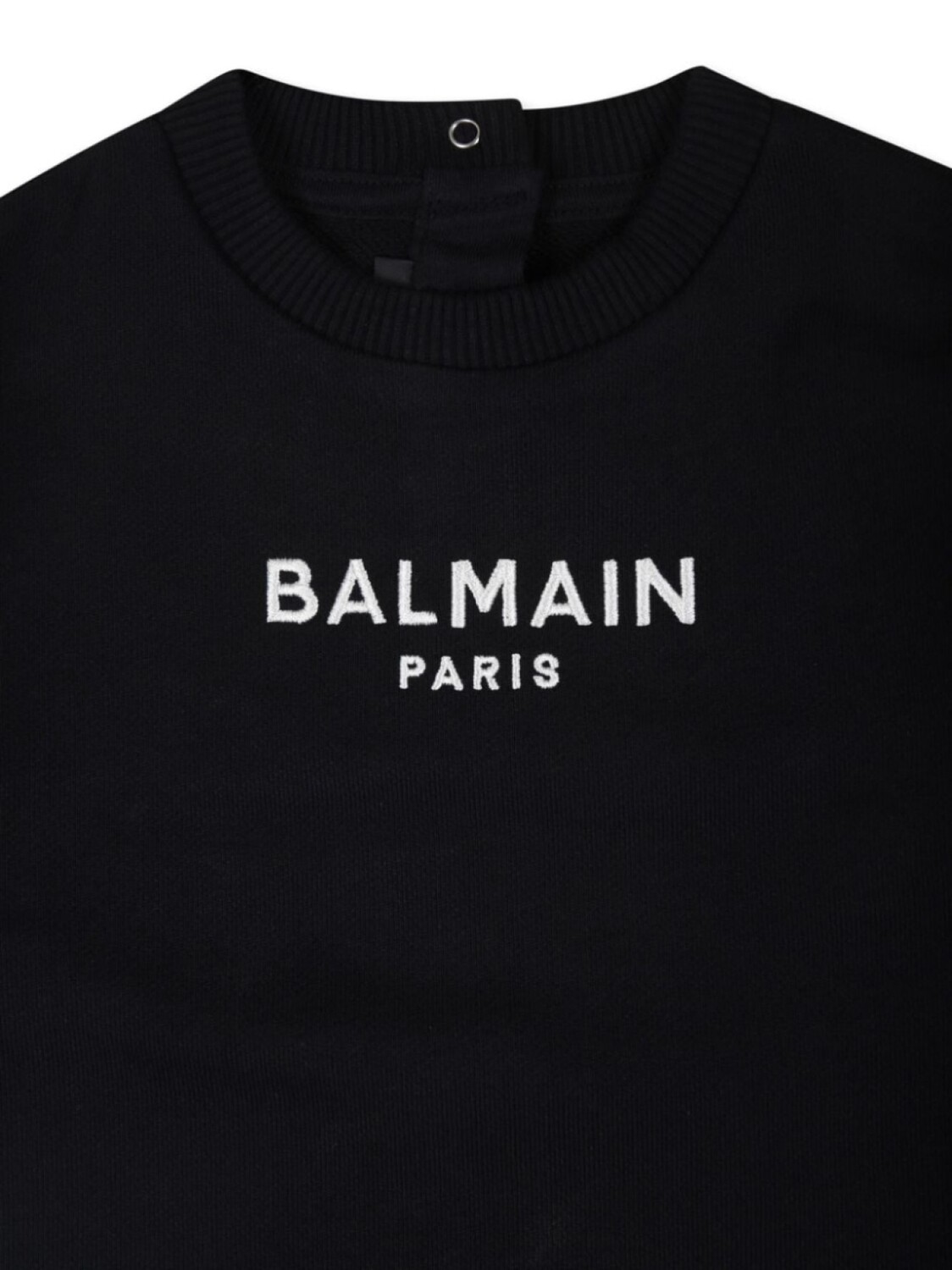 Спортивный костюм с вышитым логотипом Balmain Kids, черный — фото 3