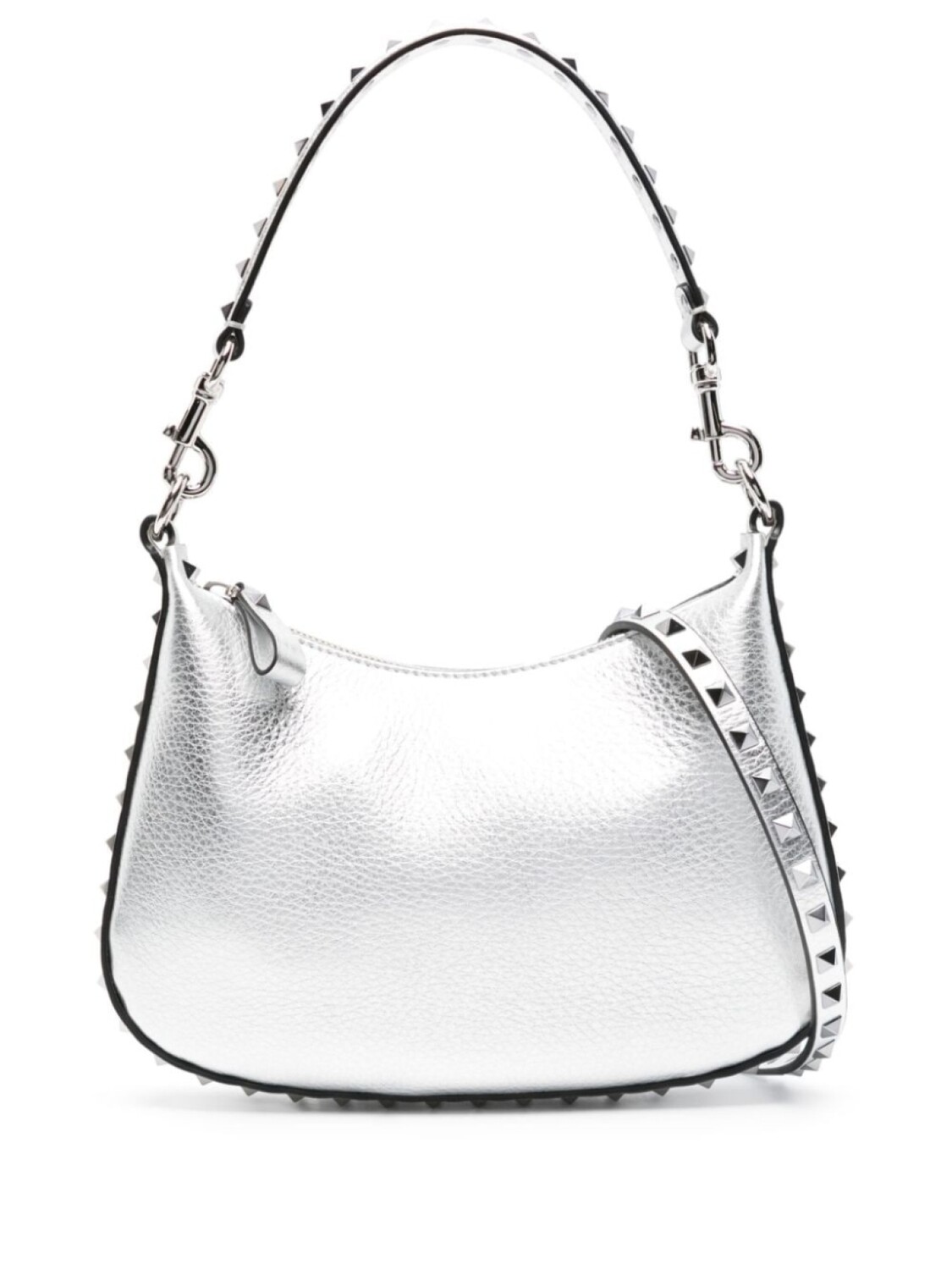 

Valentino Garavani мини-сумка через плечо Rockstud, серебристый