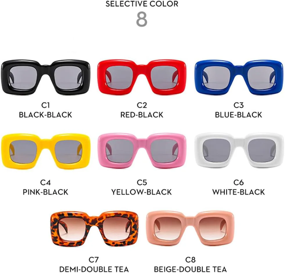 

Солнцезащитные очки конфетного цвета с защитой от УФ-излучения UV400 и декоративными заклепками для бега, спорта и путешествий на открытом воздухе UYPTK, 2