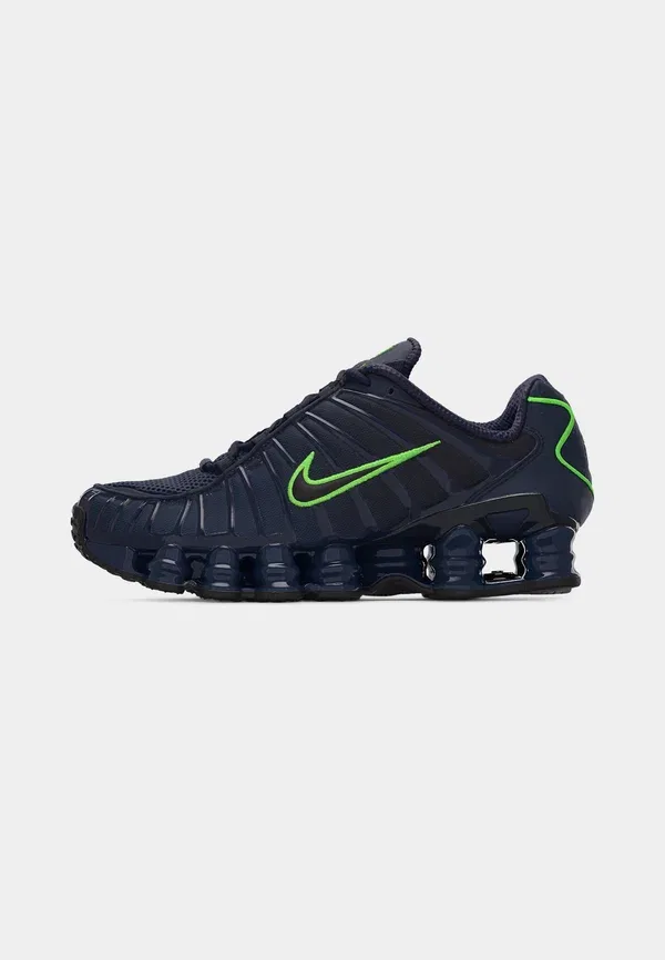 Кроссовки Nike Sportswear Shox tl, грозовой синий/черный/обсидиан/зеленый удар — фото 2
