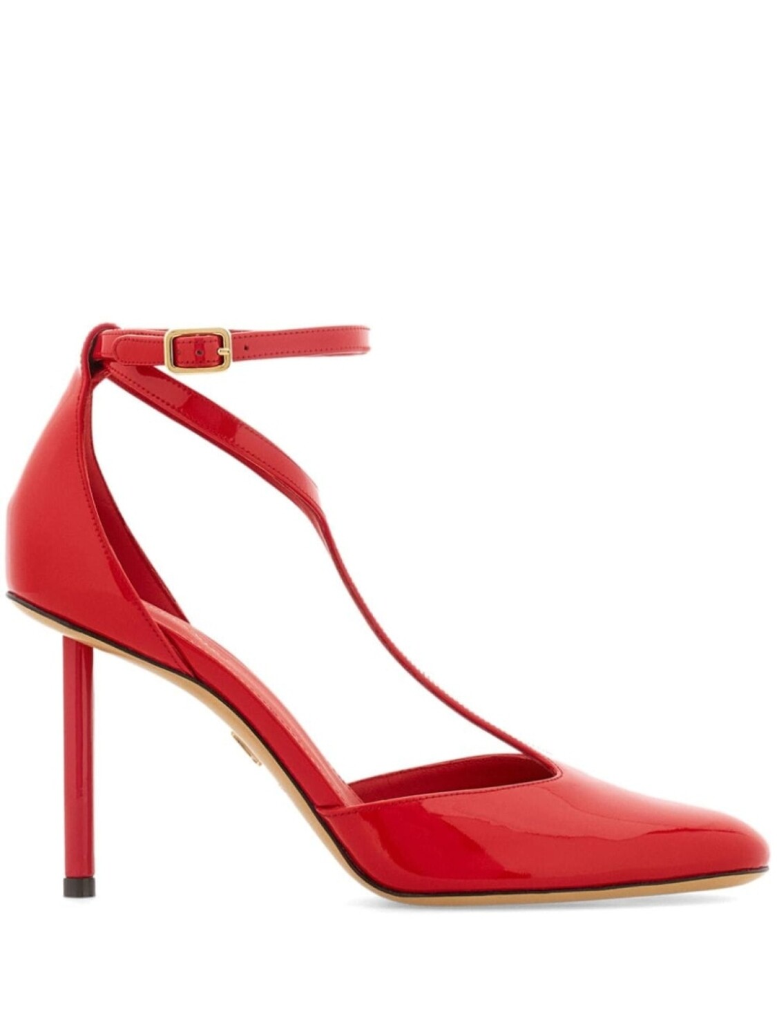 Туфли с Т-образным ремешком Ferragamo, красный