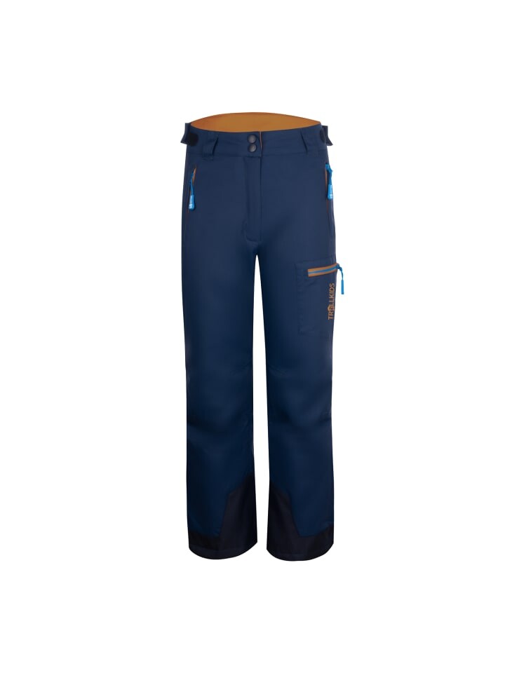 

Лыжные брюки Trollkids Hallingdal, цвет navy/bronze