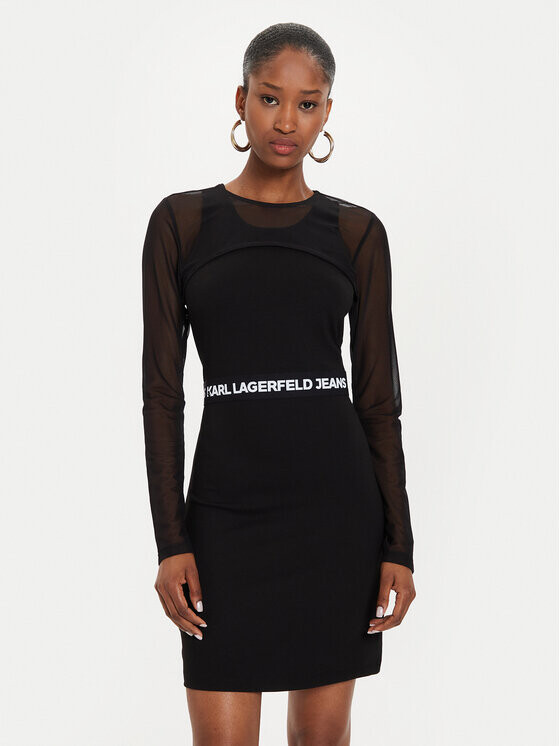 

Повседневное платье slim fit Karl Lagerfeld, черный