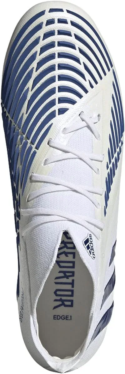 Футбольные бутсы Adidas Predator 18.4 FxG для мальчиков, белый/синий — фото 2