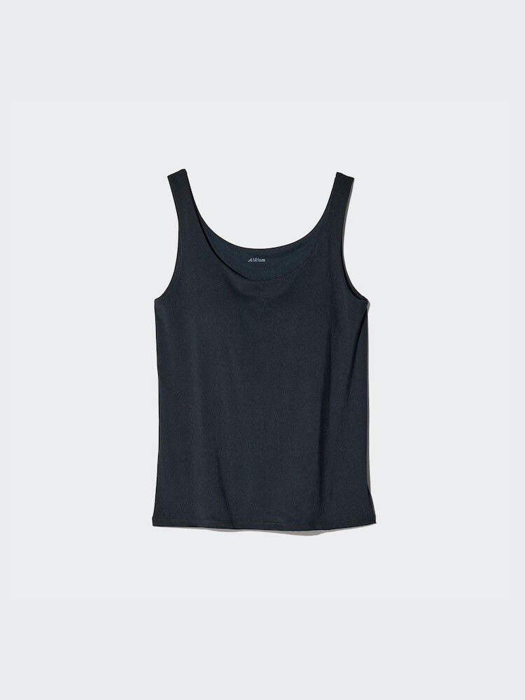 

Топ на бретелях с чашечками airism Uniqlo, черный
