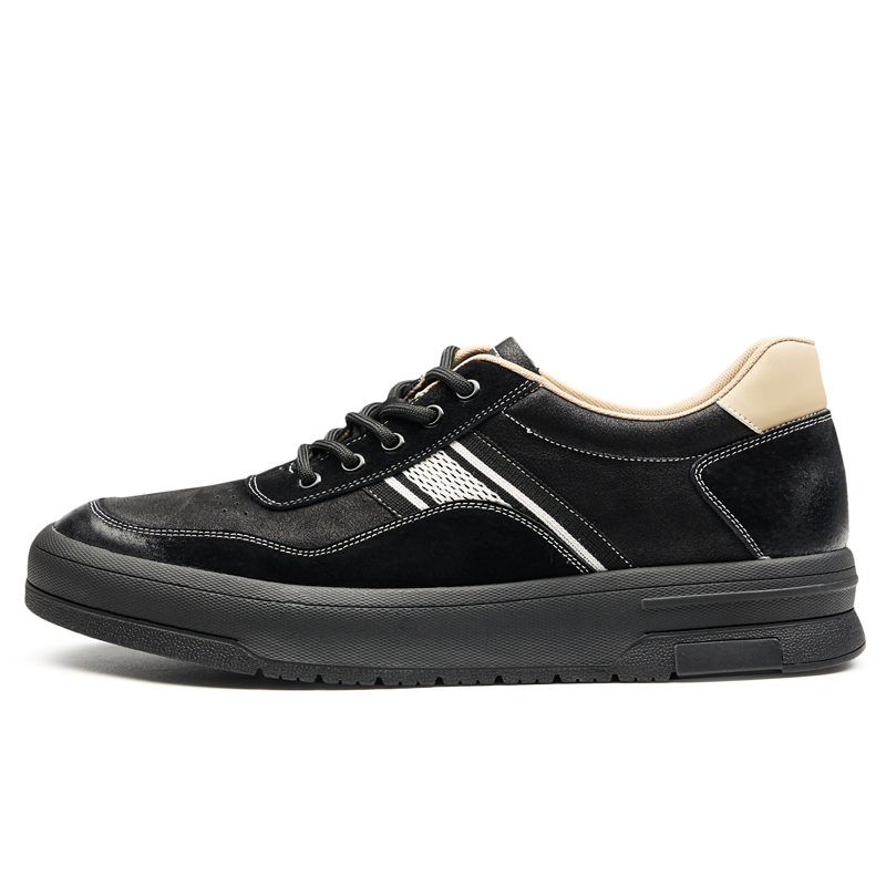 

Кроссовки Low Top Fashion Casual Skateboard Shoes Men's GOG, Khaki Height Increasing 6cm-0933832-4XHP