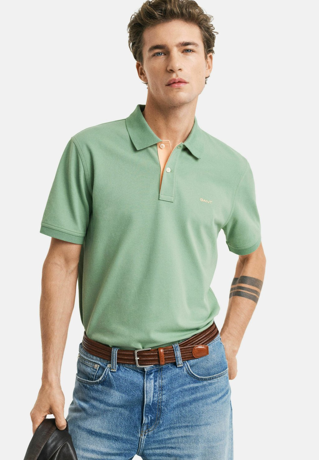 

Рубашка поло REGULAR FIT GANT, зеленый