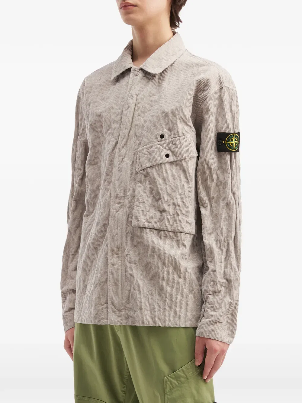 Куртка с текстурированными карманами Stone Island, нейтральный — фото 3