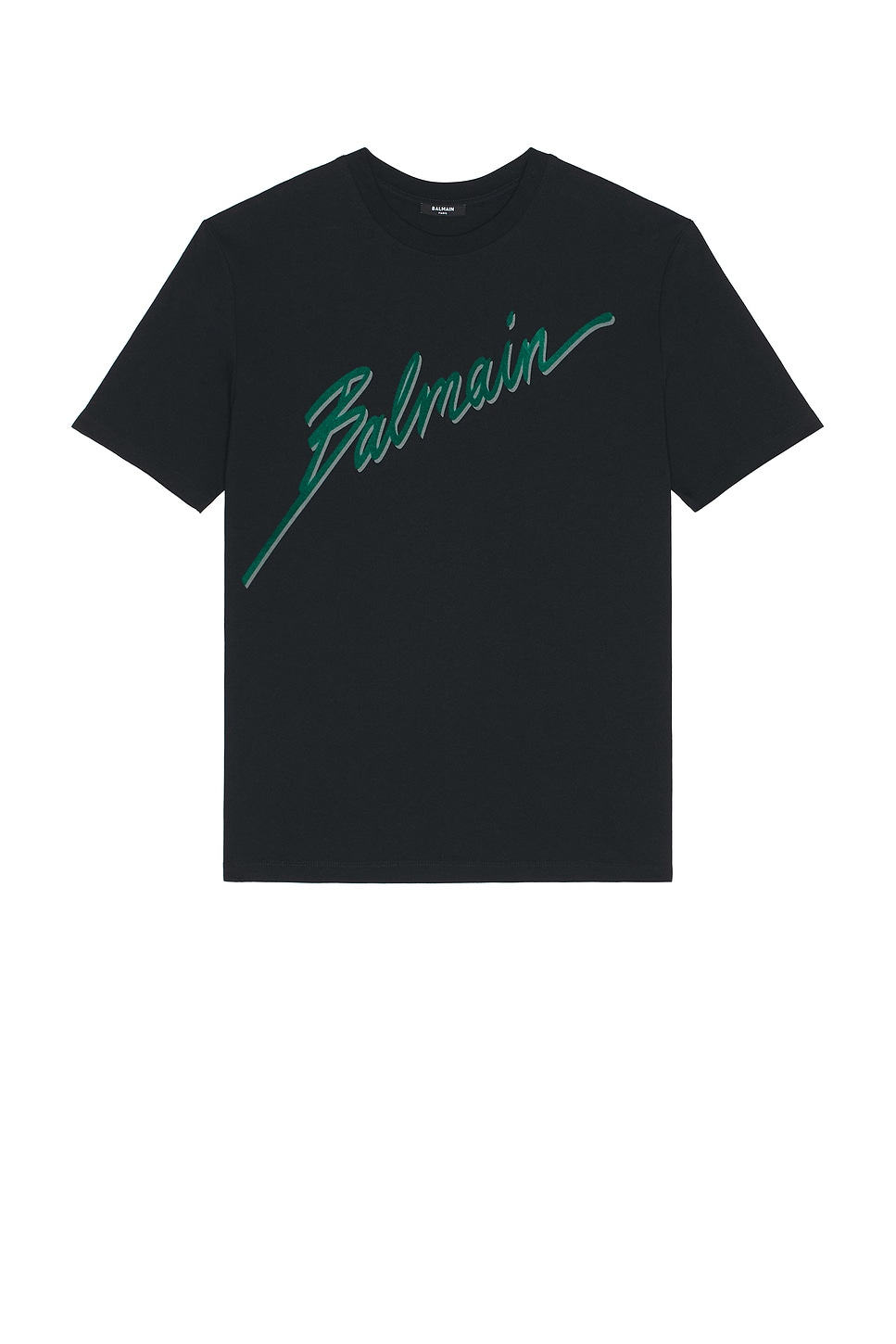

Футболка с принтом Letter Block Balmain, Noir & Emerald