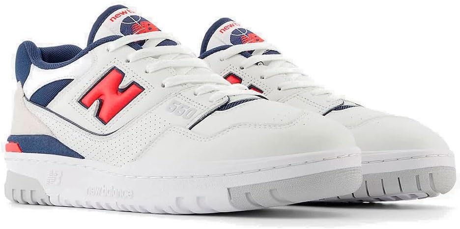

Мужские кроссовки New Balance 550, белый/красный/синий/темно-синий