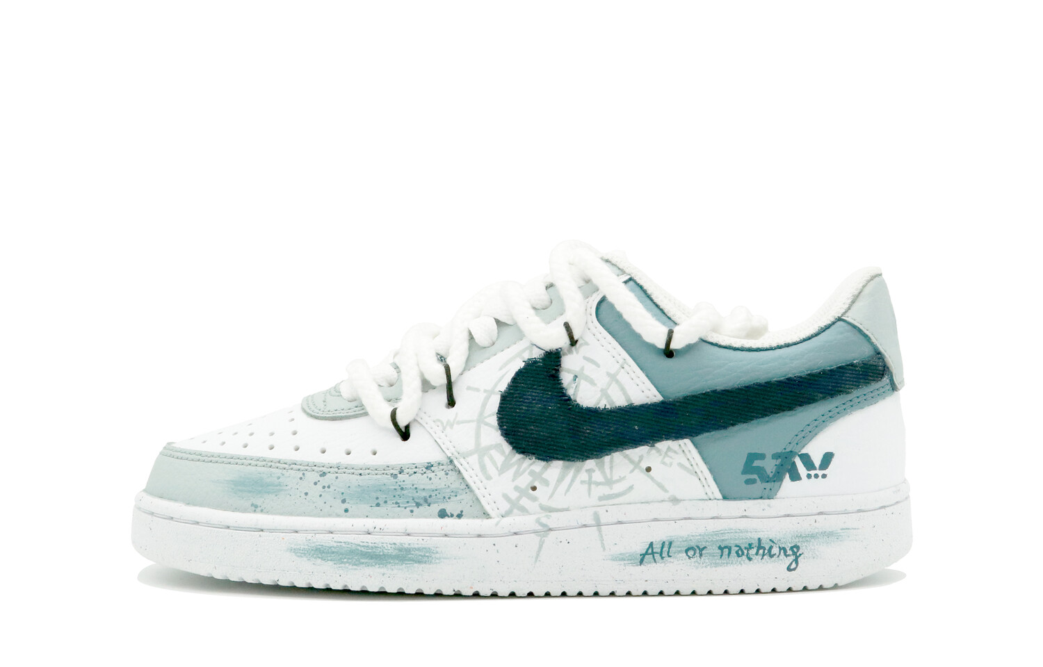 

Кроссовки для скейтборда Court Vision 1 женские, низкие, синий Nike