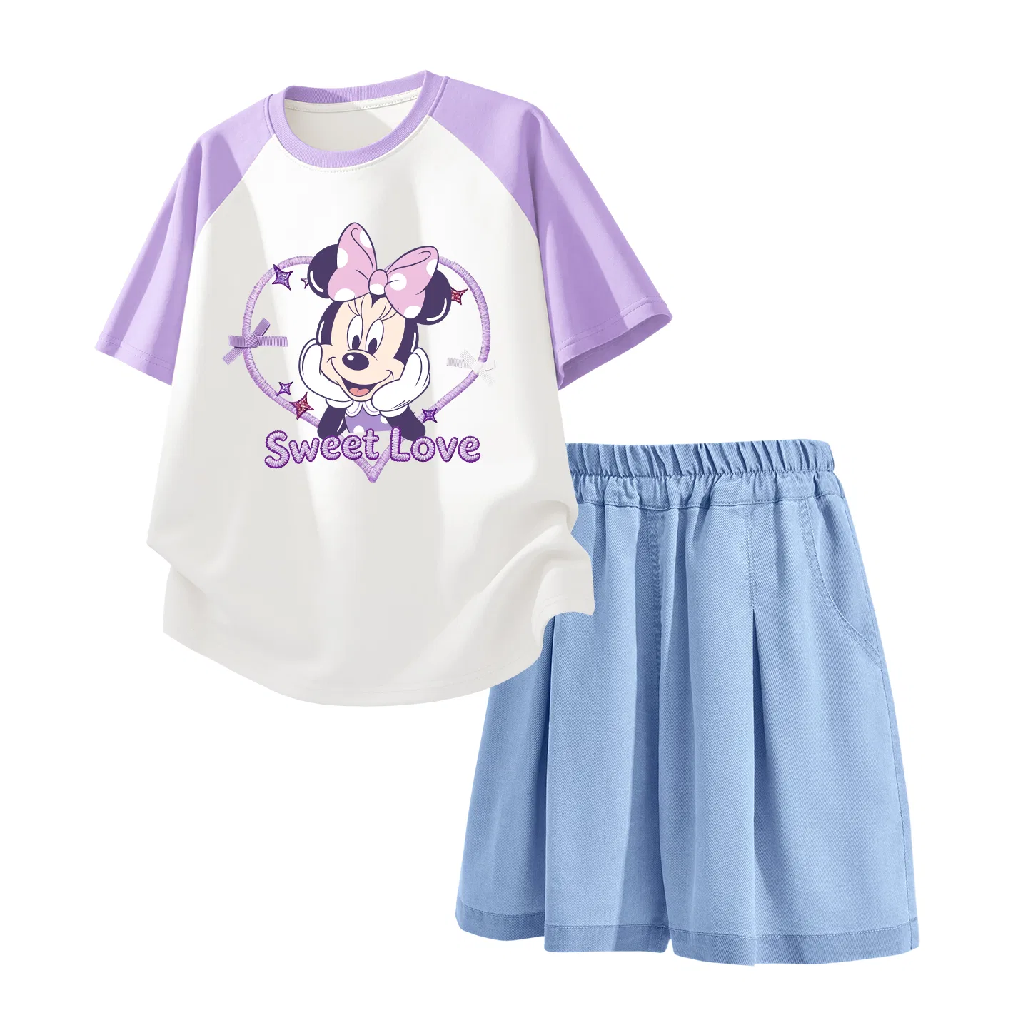 Детский спортивный костюм Casual Sportswear Disney, фиолетовый/светло-голубой
