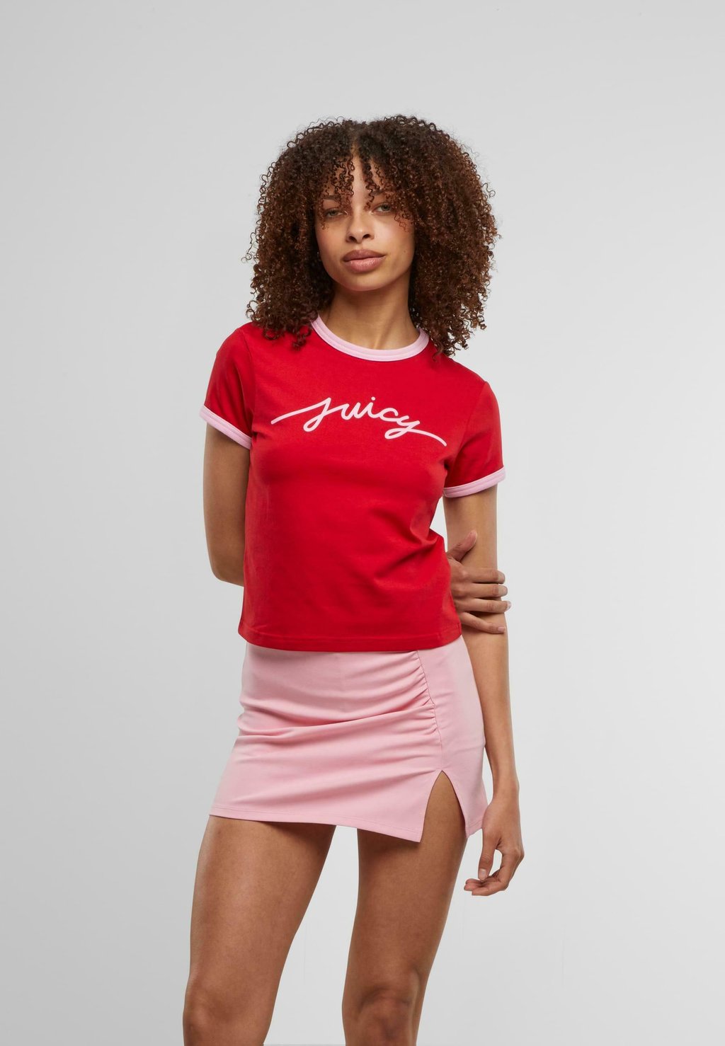 

Футболка с принтом SCRIPT RINGER Juicy Couture, красный