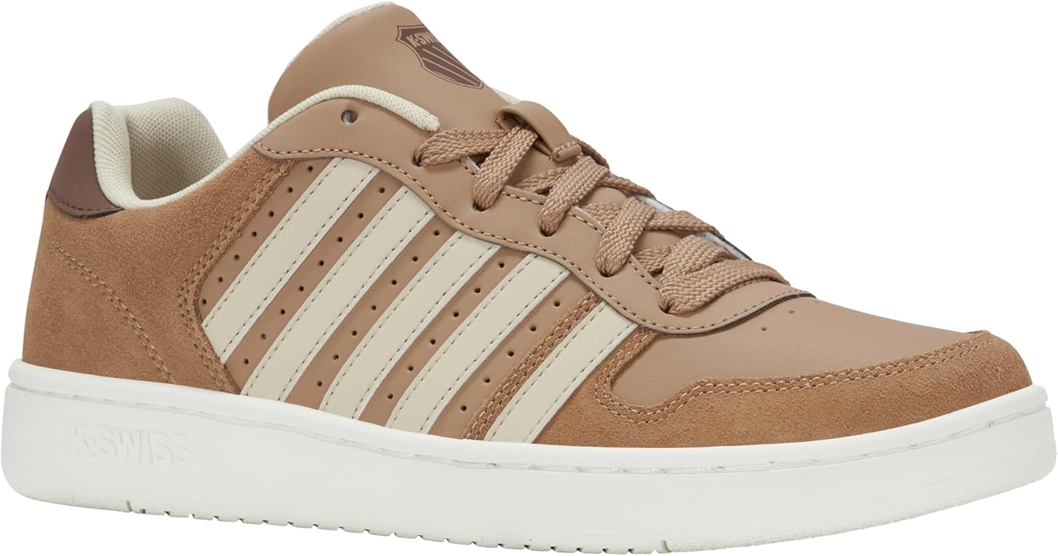 Мужские кроссовки K-SWISS Court Palisades, Indian Tan/Snow White/Crème Brulee/Soft Silt — фото 2