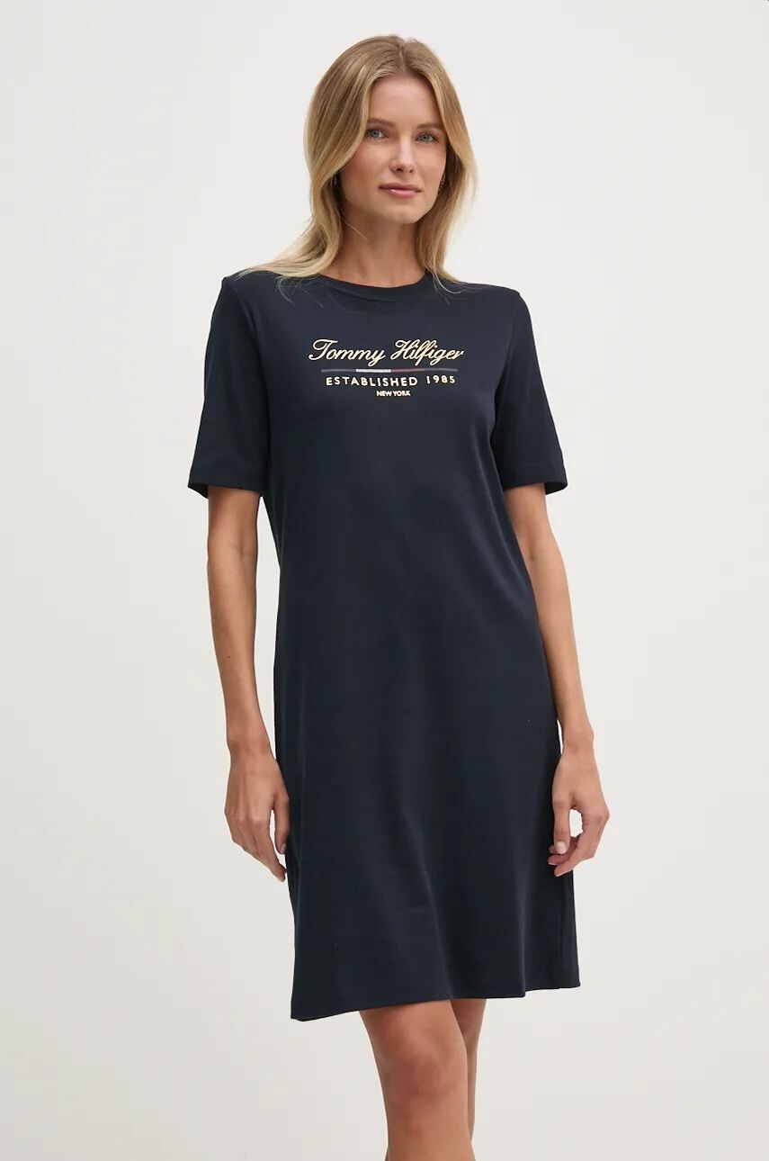 

Хлопковое платье Tommy Hilfiger, темно-синий