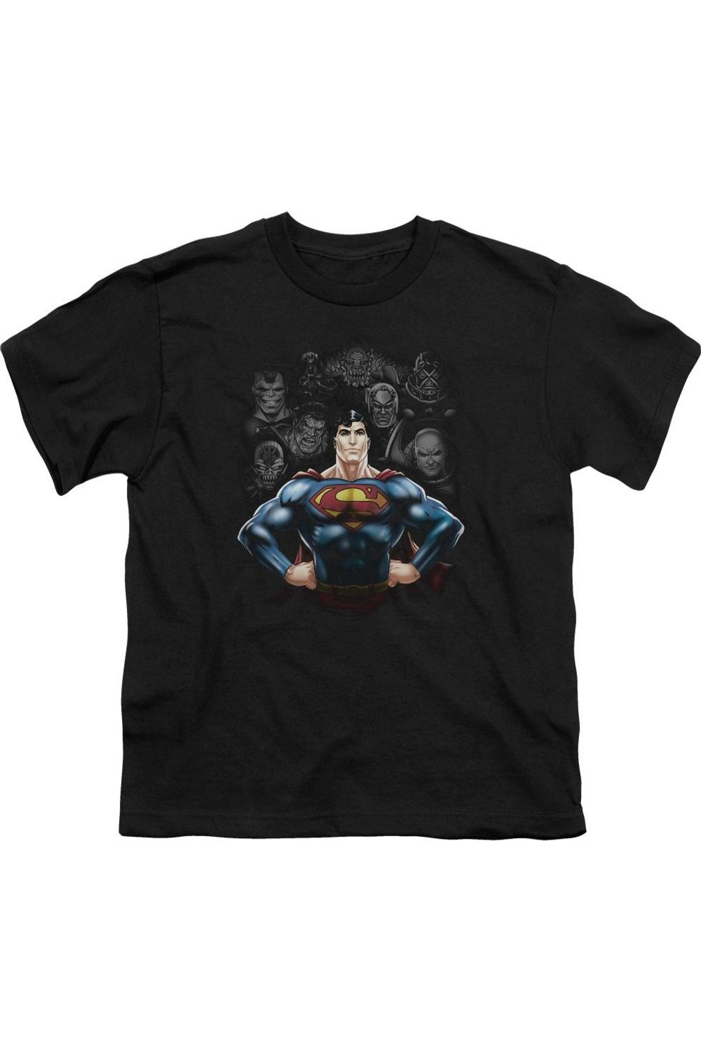 

Футболка с коротким рукавом "Супермен: Злодеи" для детей Gildan, черный