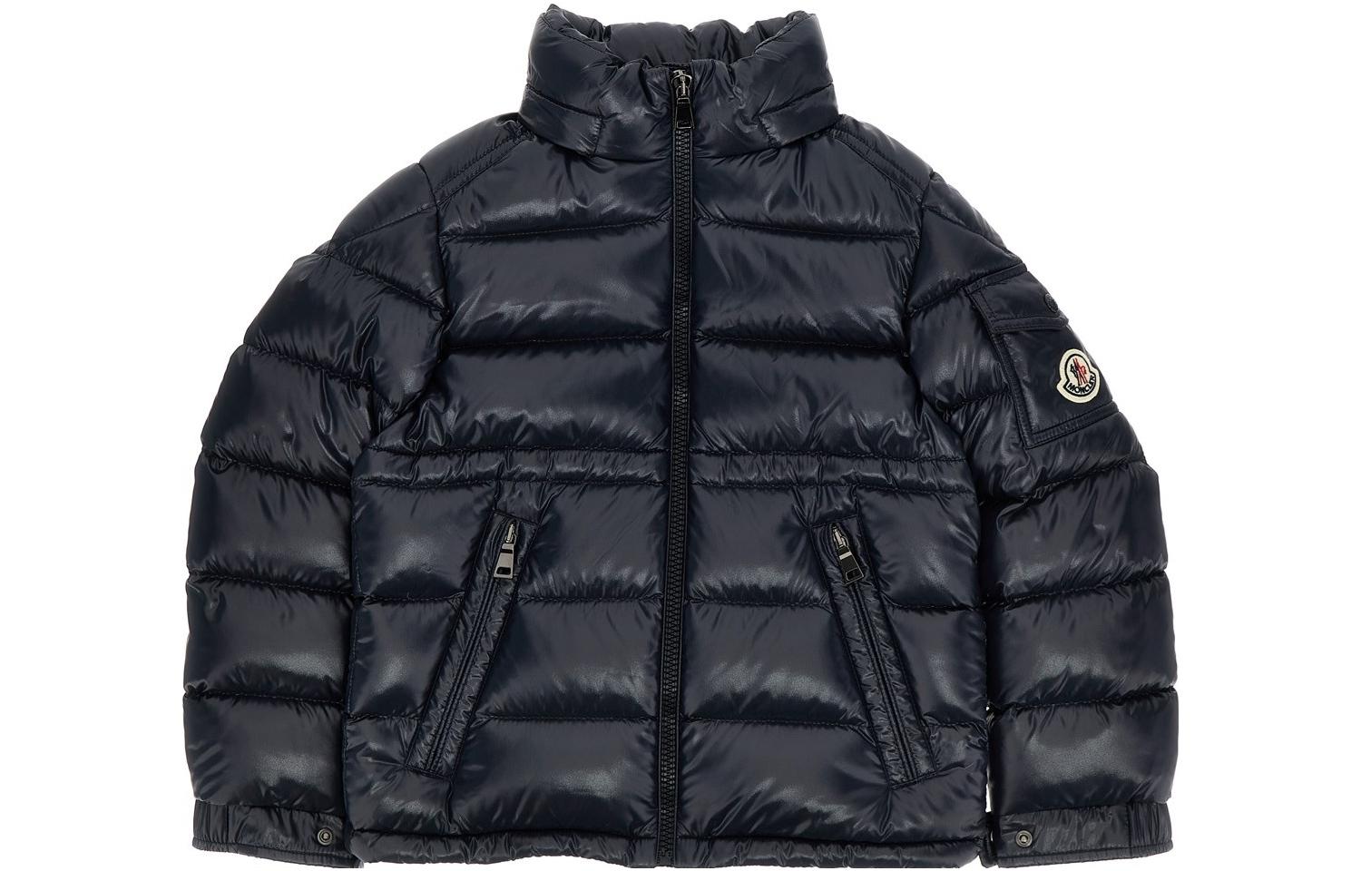 Куртка пуховая Maire Темно-синяя Детская Moncler — фото 4