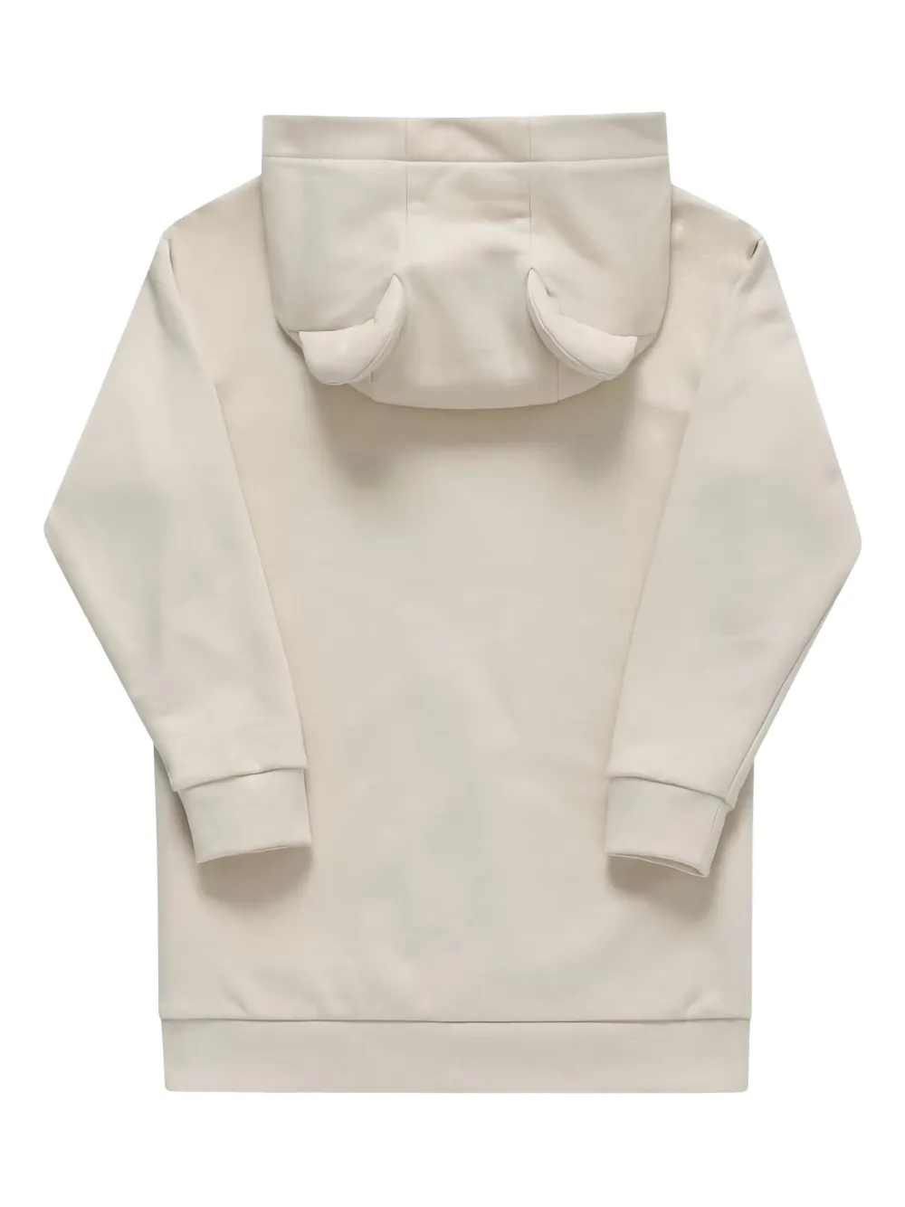 Платье с капюшоном и графичным принтом Fendi Kids, желтый — фото 2