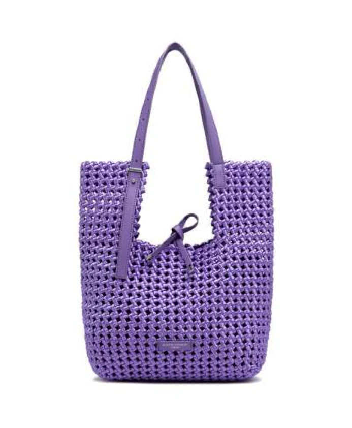 

Роскошная мягкая сумка-тоут с геометрическим узором Gianni Chiarini, фиолетовый