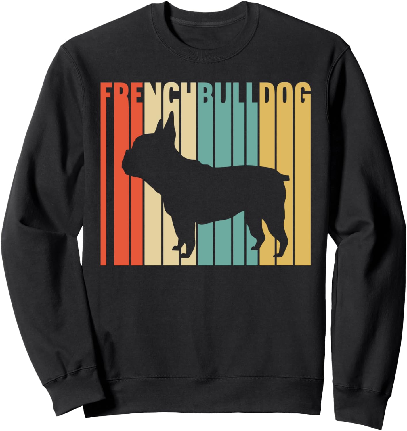 

Ретро-переноска для французского бульдога, толстовка с изображением французского бульдога, черная (black 19-3911tcx), размер S French Bulldog Gift Ideas & More