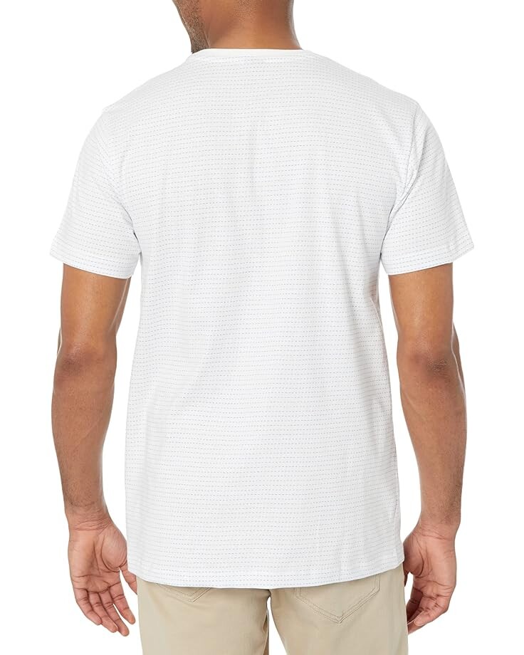 

Футболка U.S. POLO ASSN. Crew Neck Jacquard Micro Stripe Tee, белый