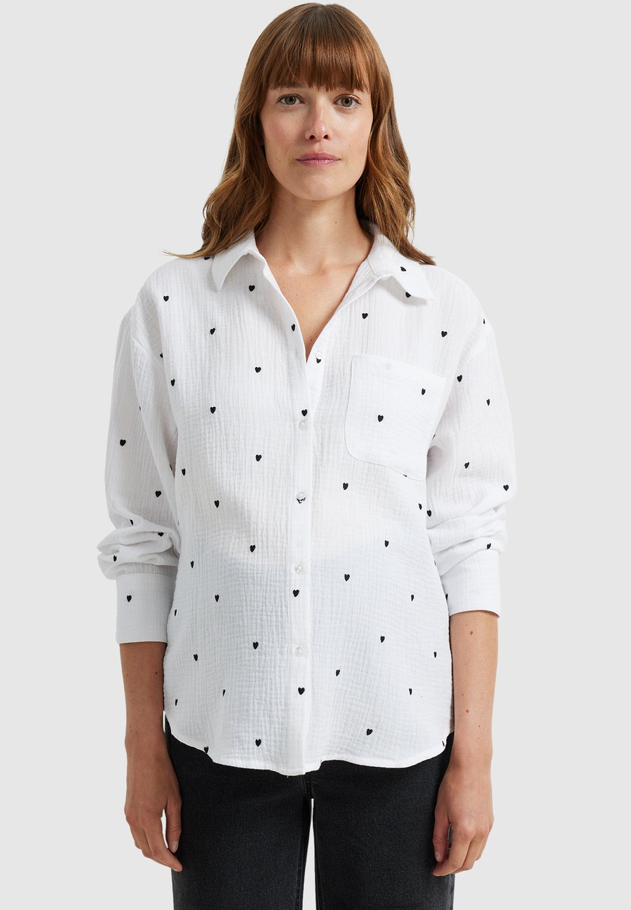 

Блуза Vertbaudet HERZSTICKEREIEN FÜR SCHWANGERSCHAFT UND STILLZEIT, Weiß/White