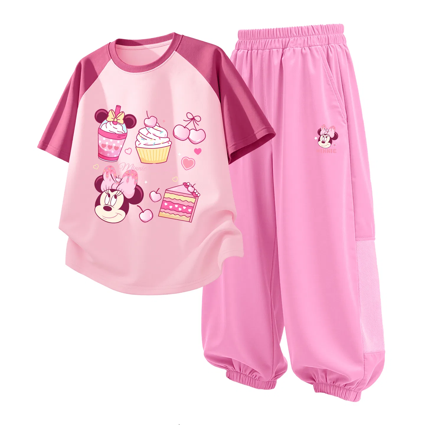 Детский спортивный костюм Casual Sportswear 2 Piece Set Disney, Di Sweet Gonia Berry Pink+Di Sweet Gonia K Strawberry Pink
