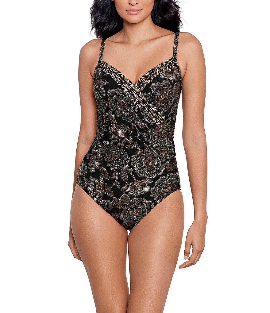 

Сплошной купальник Miraclesuit Petal Pusher с цветочным принтом Gali, цветочный