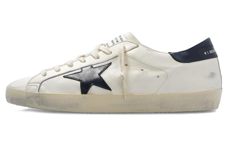 Кроссовки Golden Goose Super-Star, бежевый/темно-синий