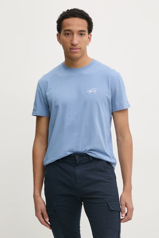 

Хлопковая футболка Tommy Jeans, синий