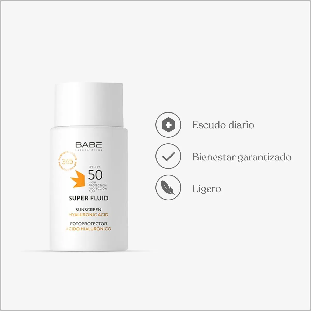 Солнцезащитный флюид для лица SPF 50 «Super Fluid Photo Protection» от LABORATORIOS Baby Laboratorios Babe — фото 4