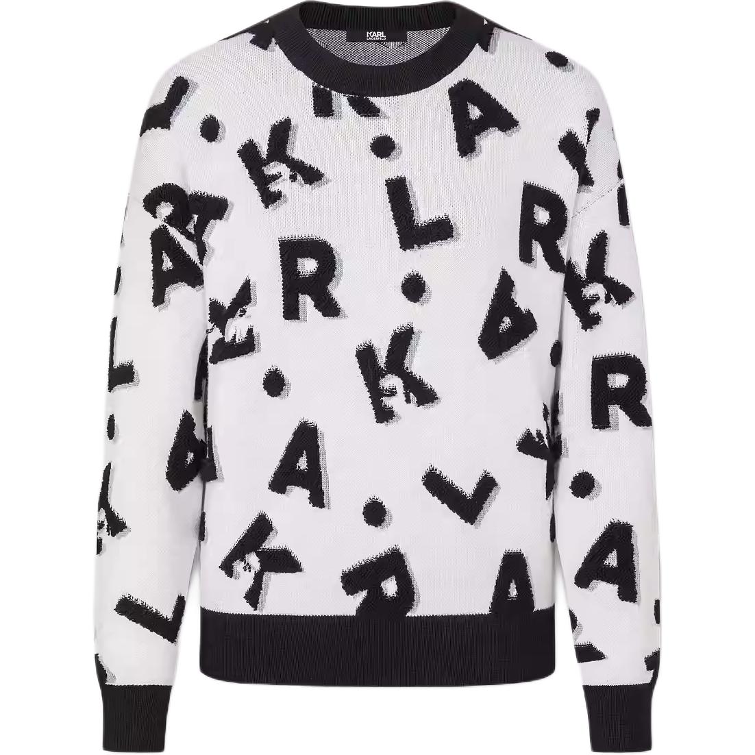 

Свитер KARL LAGERFELD женский KARL LAGERFELD/Karl Lagerfeld Jeans, черный/белый