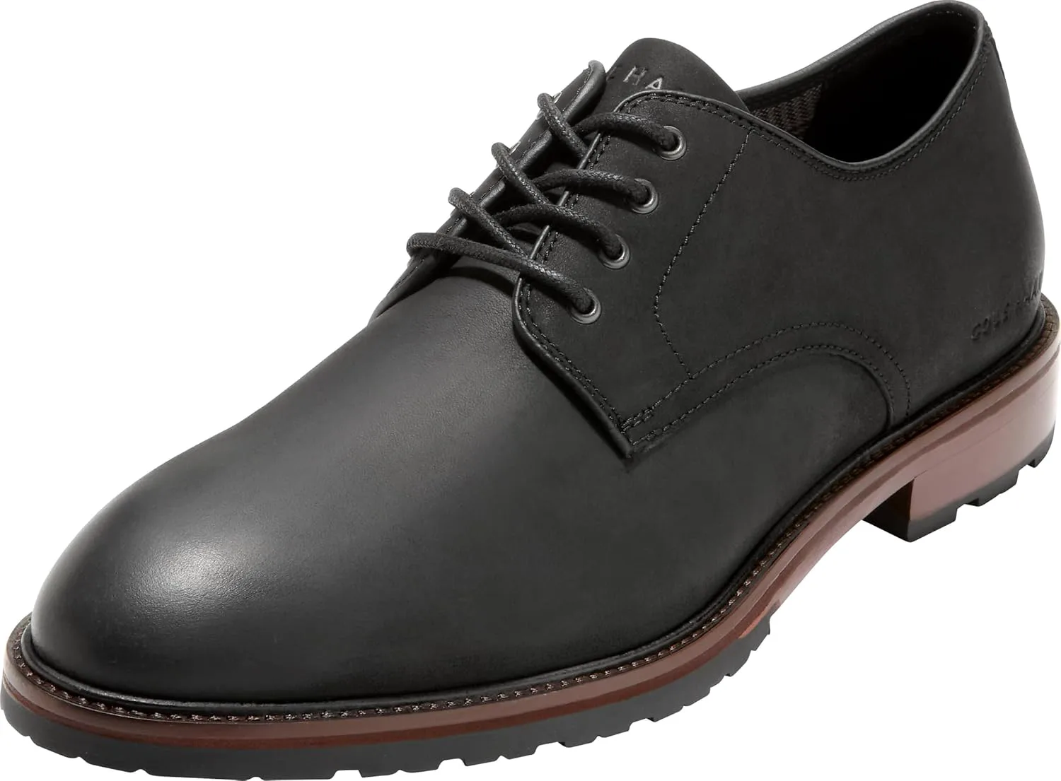 Мужские туфли Cole Haan Berkshire Lug с простым носком, черный — фото 3