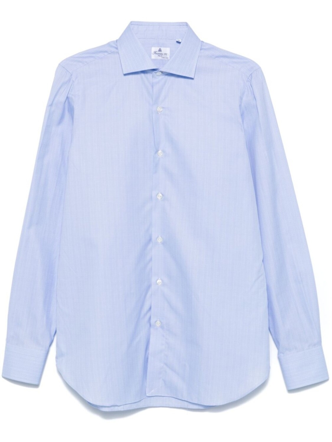 

Рубашка в клетку Finamore 1925 Napoli, синий