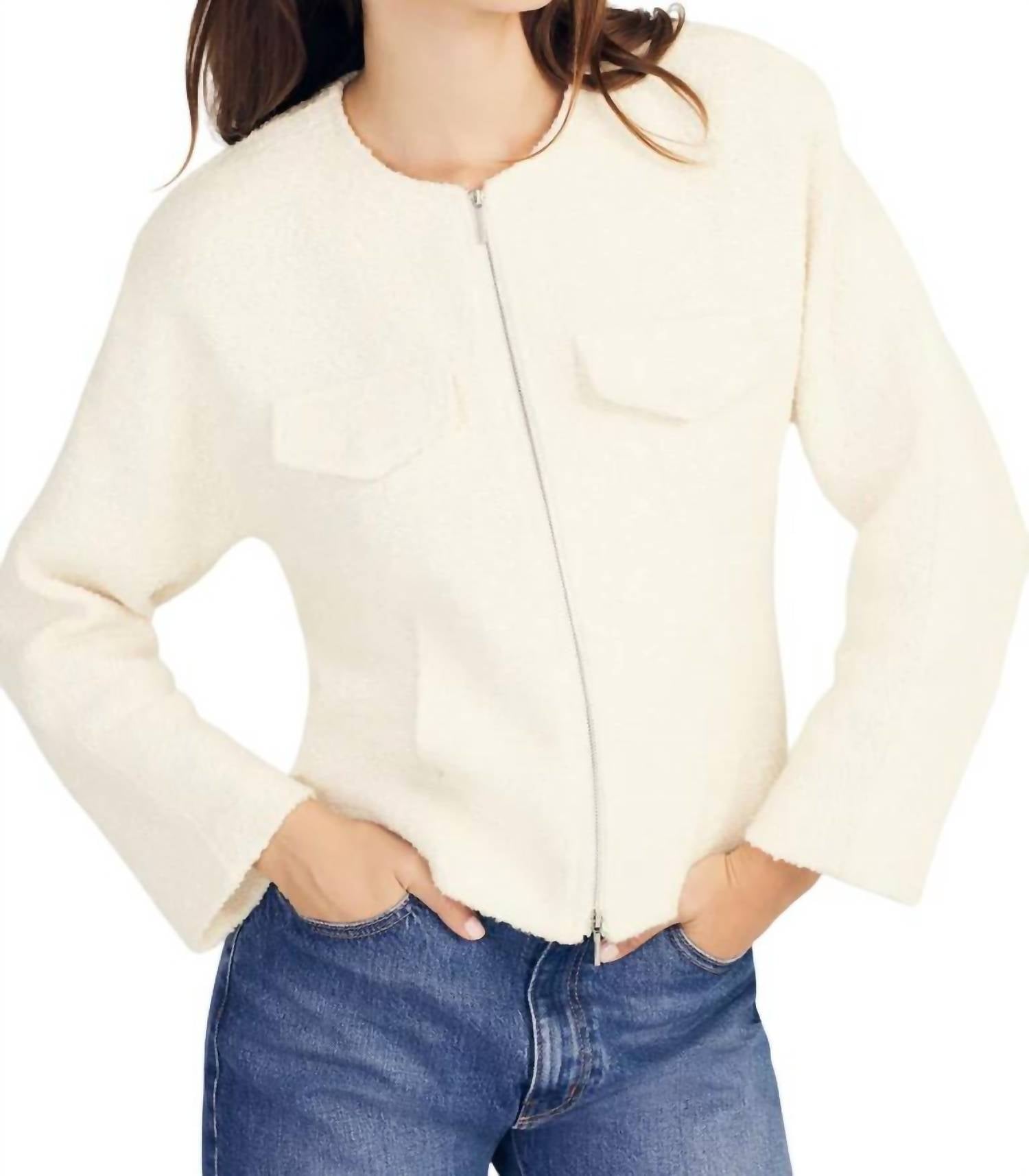 

Куртка Prewett Zip Front в цвете Blanc De Blanc Derek Lam 10 Crosby
