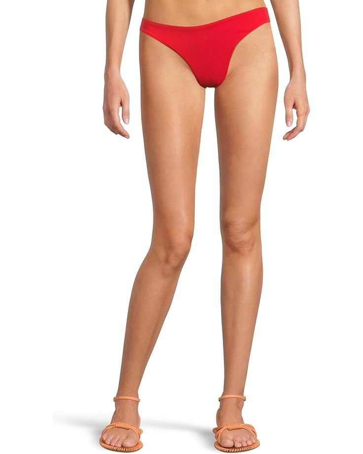 

L*Space Rocky Нижняя часть бикини женская ботаническая цветочная заниженная пляжная L Space, красный