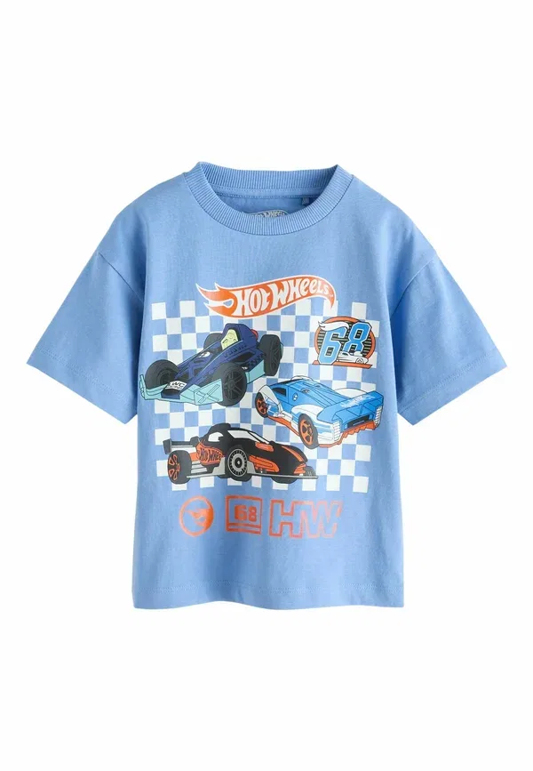 Футболка Regular fit Hot Wheels с принтом, Next, синяя — фото 4