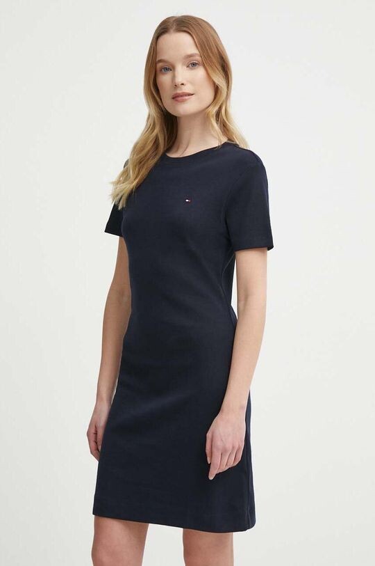 

Хлопковое платье Tommy Hilfiger, темно-синий