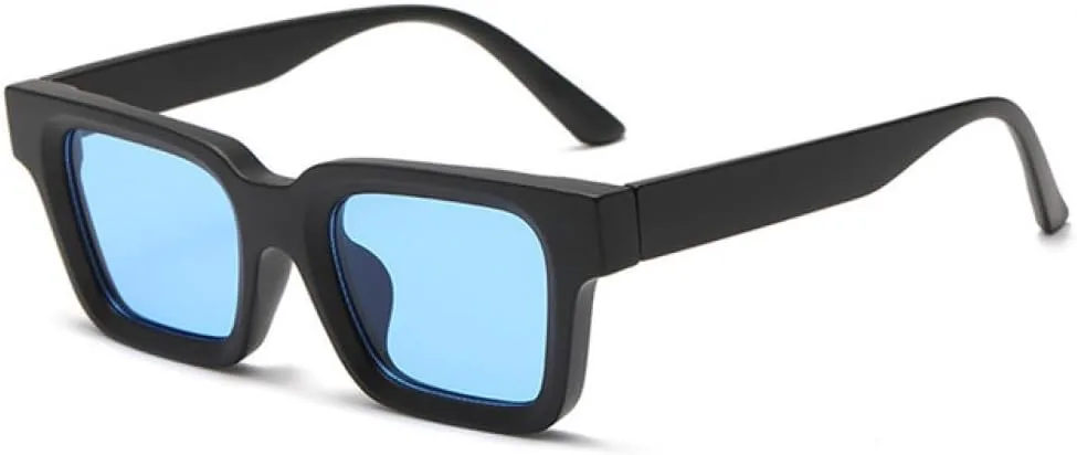 

Женские солнцезащитные очки Jelly Color, модные желто-голубые очки с защитой от УФ-излучения UV400, мужские солнцезащитные очки в тренде generic, Black Blue