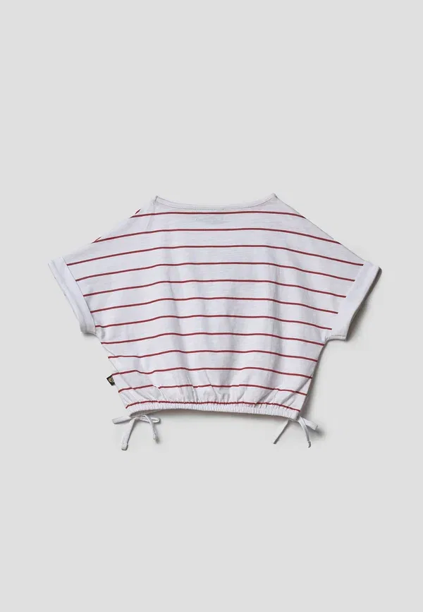 Футболка детская Top'S girls print t-shirt Koroshi, белый — фото 3
