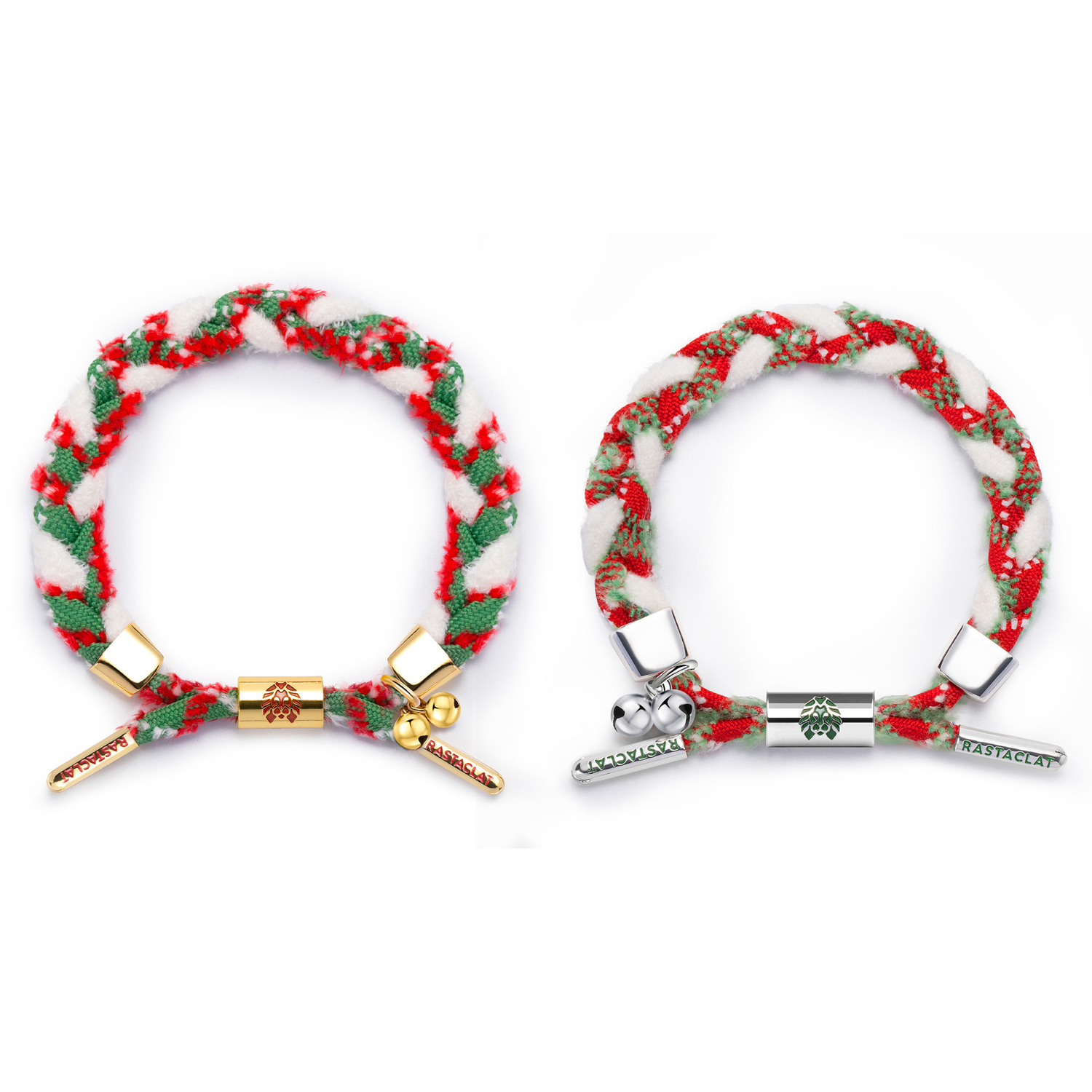 

Маленький плетеный браслет с изображением льва, унисекс Rastaclat, christmas couple set rcsd022